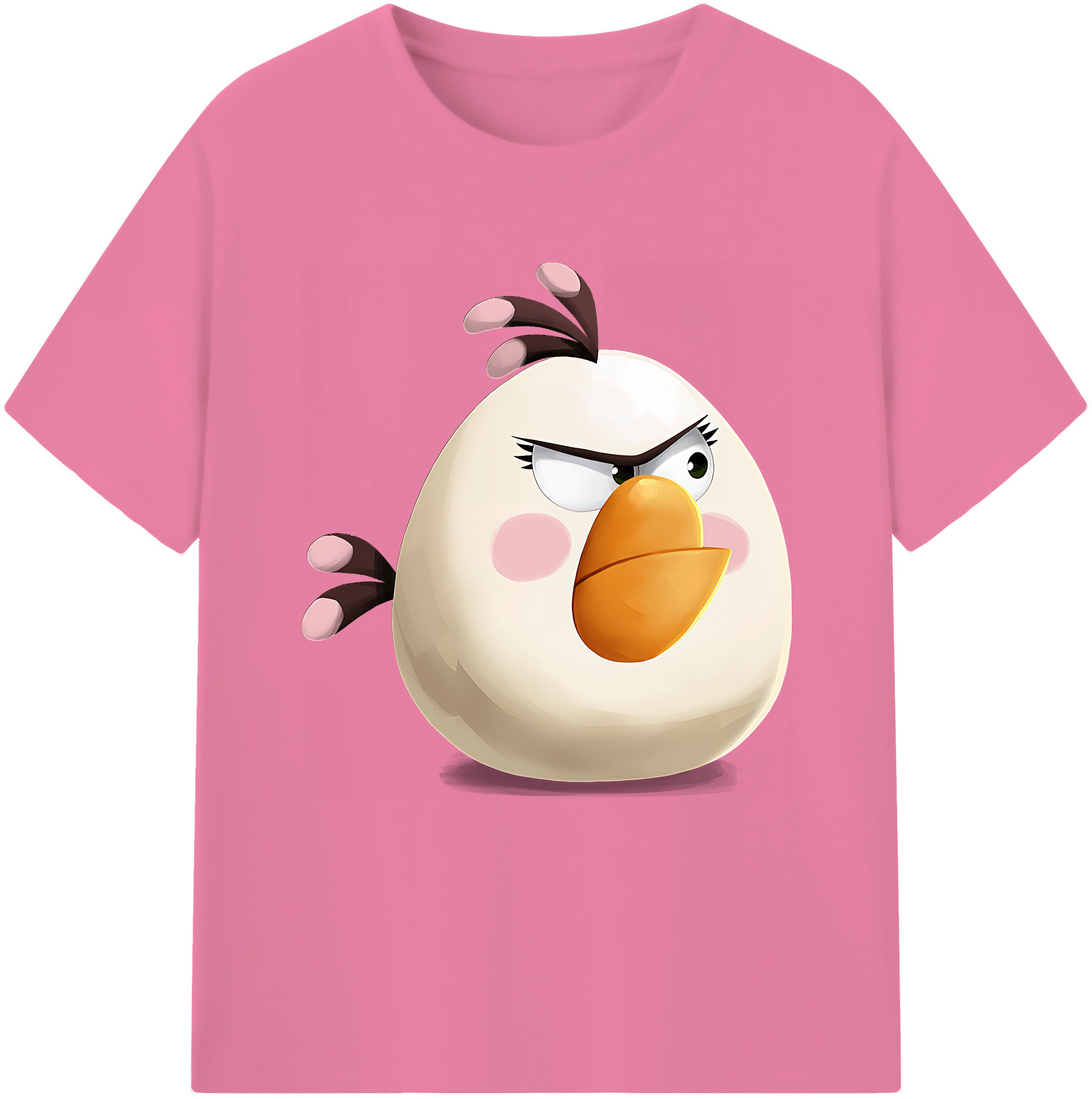 （画像用） Angry Birds アングリーバード 綿100％半袖Tシャツ（フロントプリント）